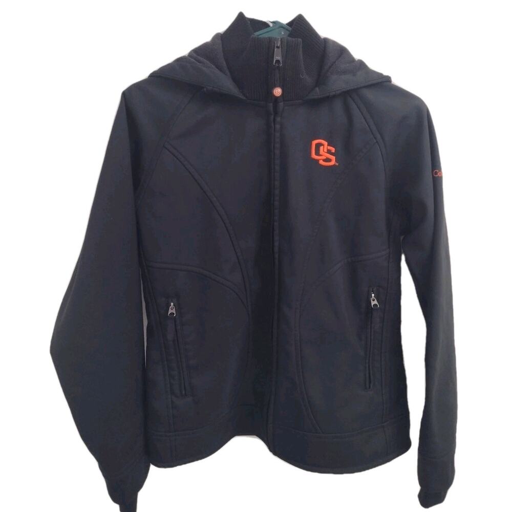 Columbia Oregon State Beavers Fleece Lined Jacket Women Med. Black NCAA Official